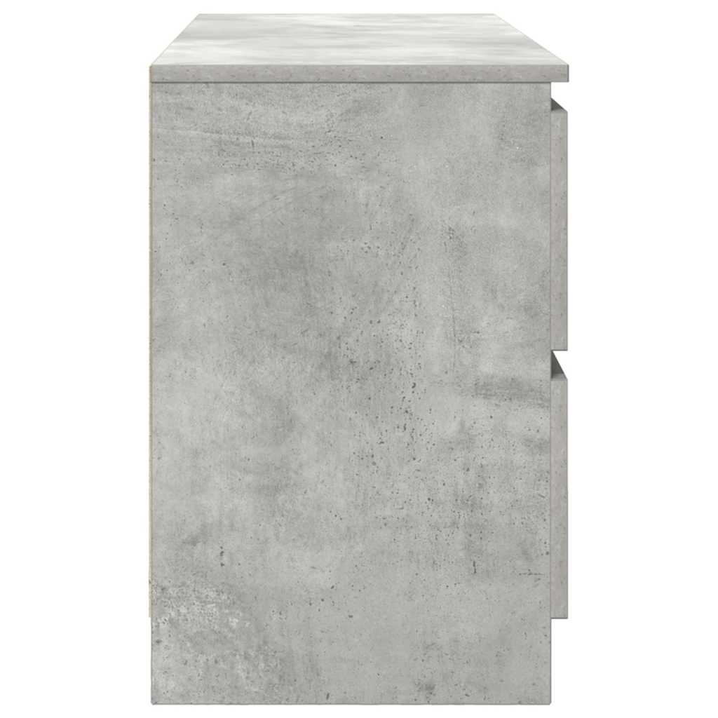 Comodă TV, gri beton, 100x35x54 cm, lemn prelucrat GartenMobel Dekor