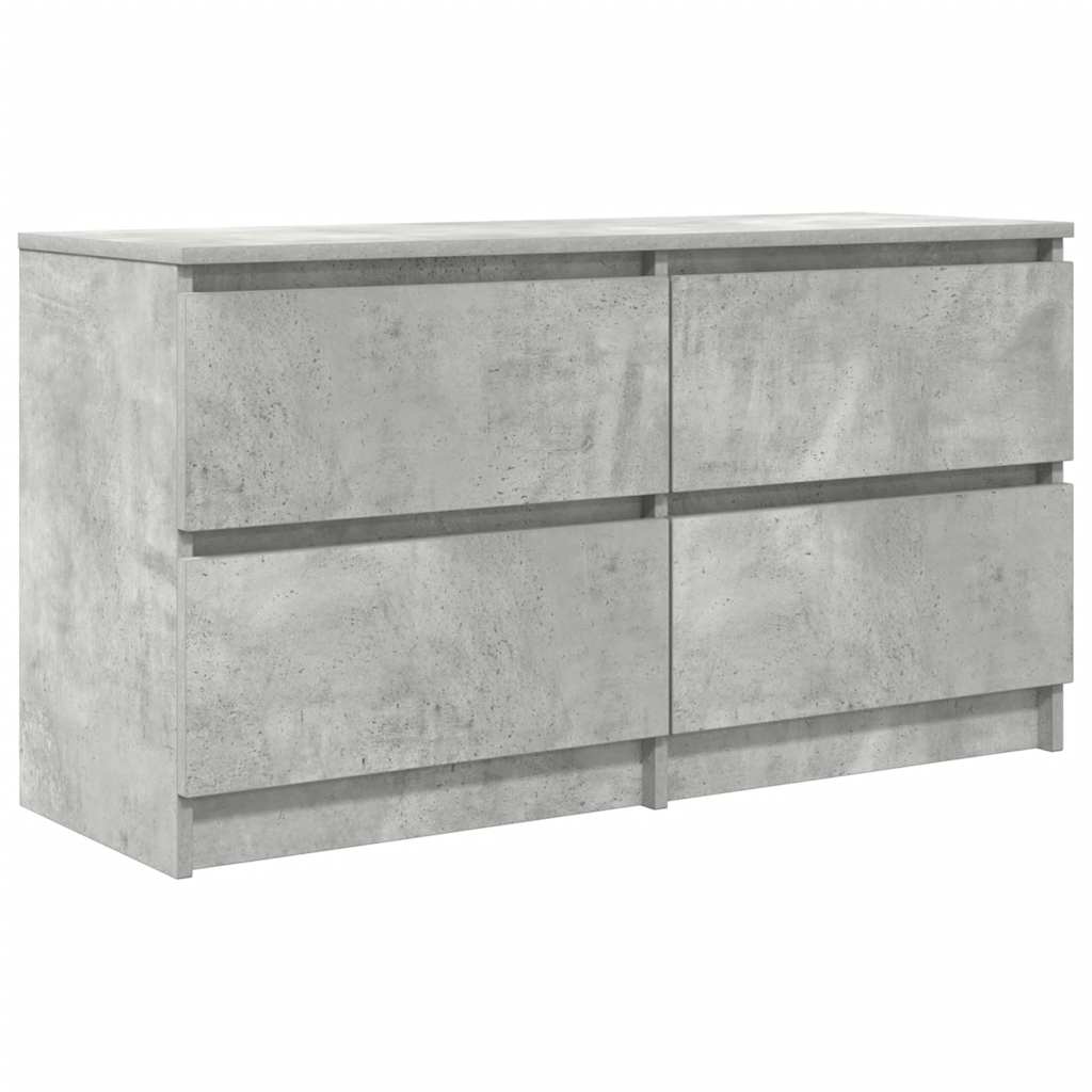 Comodă TV, gri beton, 100x35x54 cm, lemn prelucrat GartenMobel Dekor