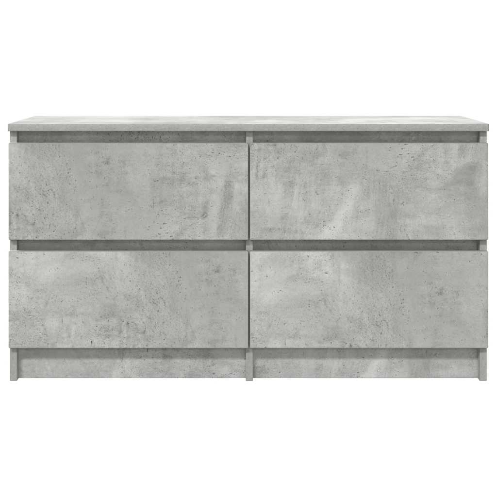 Comodă TV, gri beton, 100x35x54 cm, lemn prelucrat GartenMobel Dekor