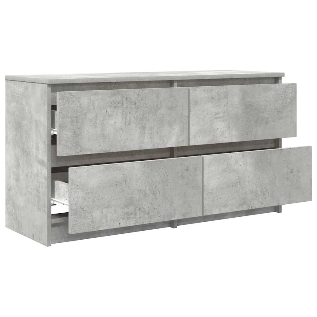 Comodă TV, gri beton, 100x35x54 cm, lemn prelucrat GartenMobel Dekor