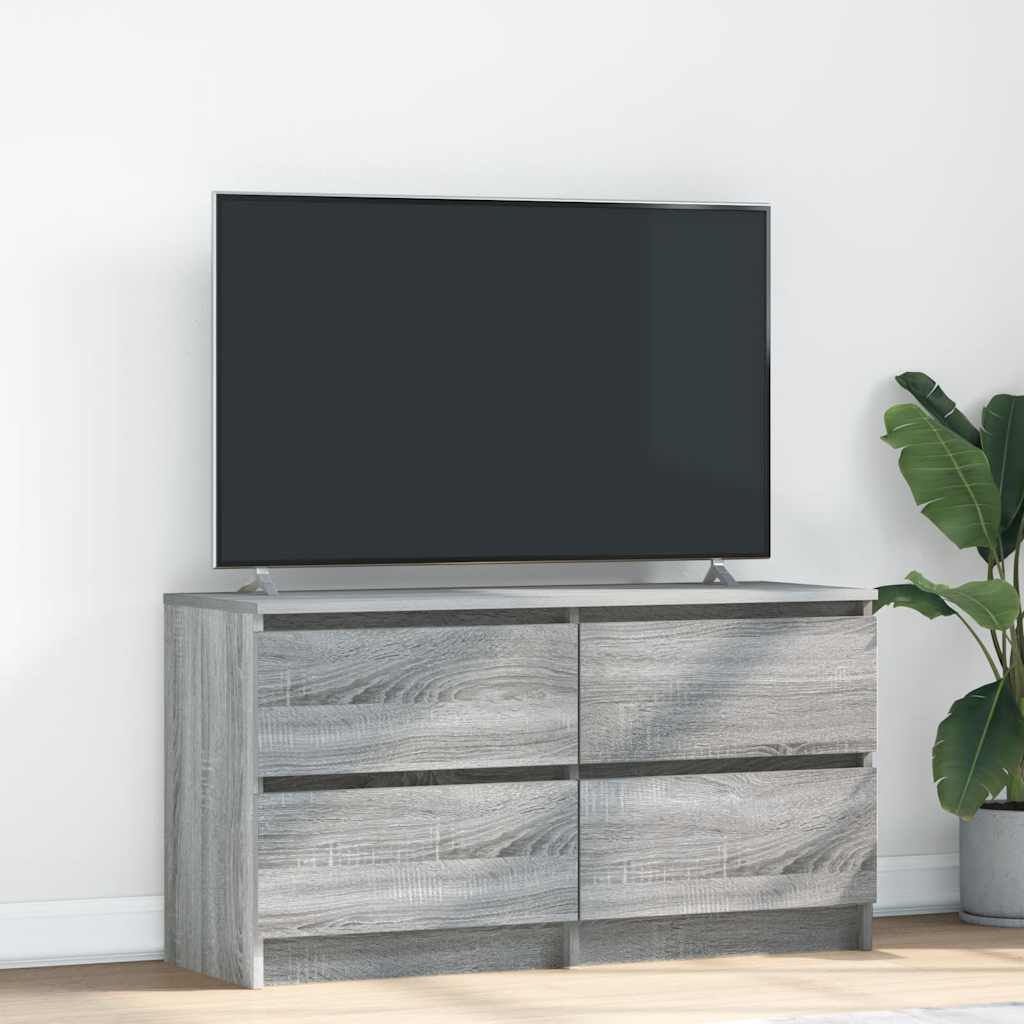Comodă TV, gri sonoma, 100x35x54 cm, lemn compozit GartenMobel Dekor