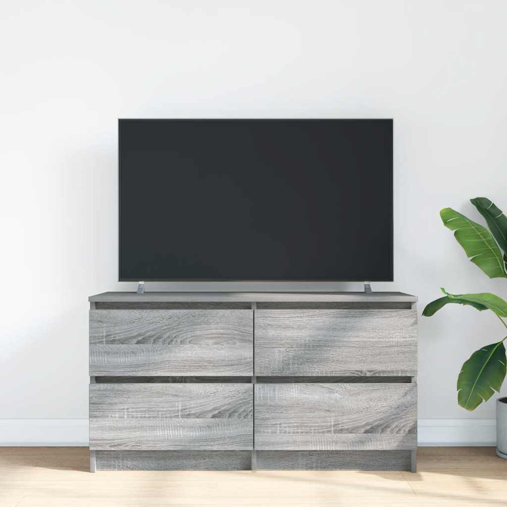 Comodă TV, gri sonoma, 100x35x54 cm, lemn compozit GartenMobel Dekor