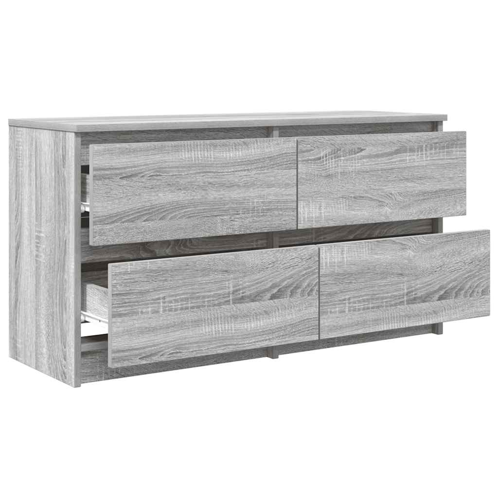 Comodă TV, gri sonoma, 100x35x54 cm, lemn compozit GartenMobel Dekor
