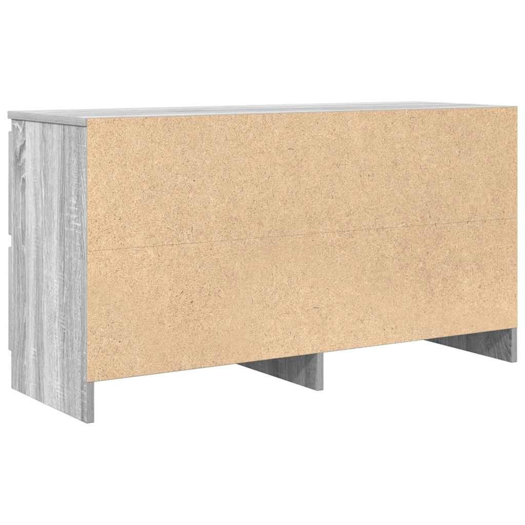 Comodă TV, gri sonoma, 100x35x54 cm, lemn compozit GartenMobel Dekor