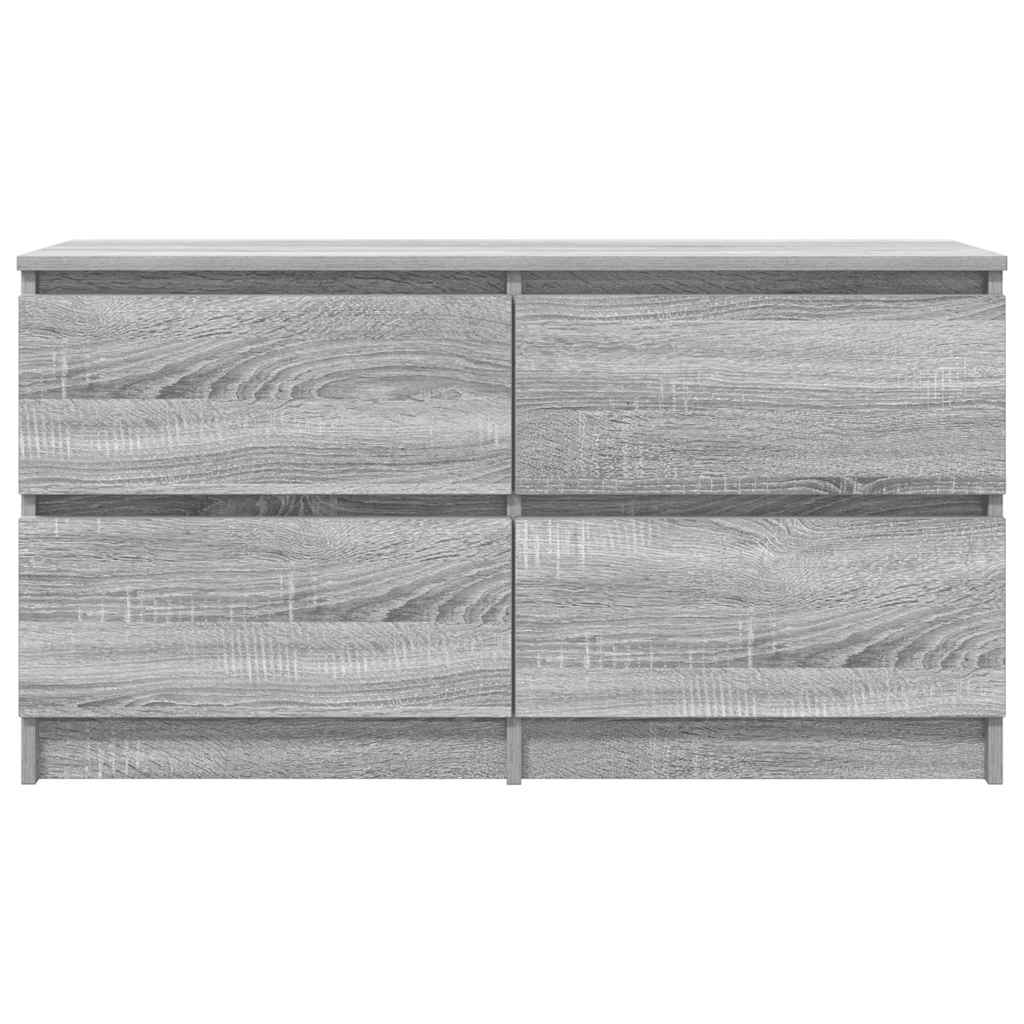 Comodă TV, gri sonoma, 100x35x54 cm, lemn compozit GartenMobel Dekor