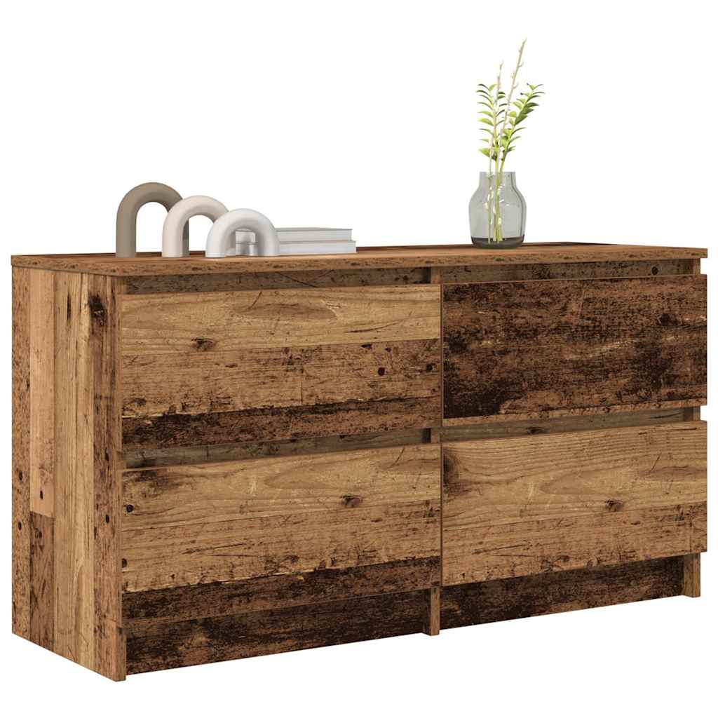Comodă TV, lemn vechi, 100x35x54 cm, lemn prelucrat GartenMobel Dekor