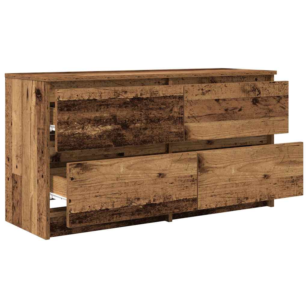 Comodă TV, lemn vechi, 100x35x54 cm, lemn prelucrat GartenMobel Dekor