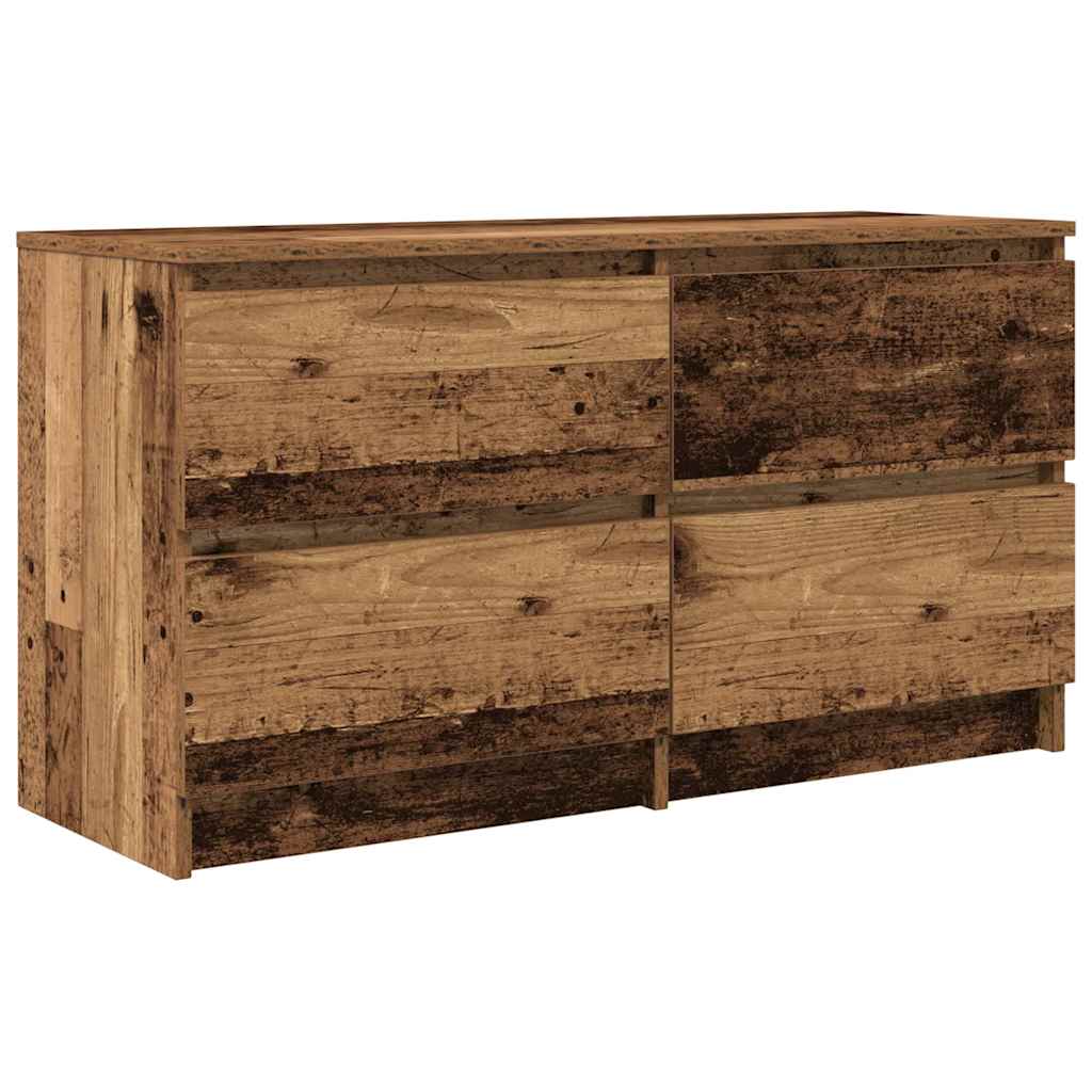 Comodă TV, lemn vechi, 100x35x54 cm, lemn prelucrat GartenMobel Dekor