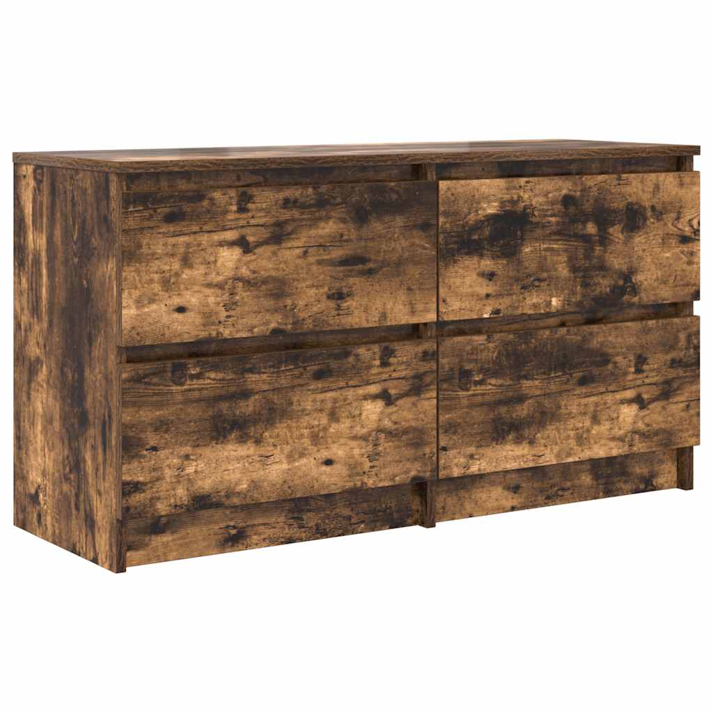 Comodă TV, stejar fumuriu, 100x35x54 cm, lemn compozit GartenMobel Dekor