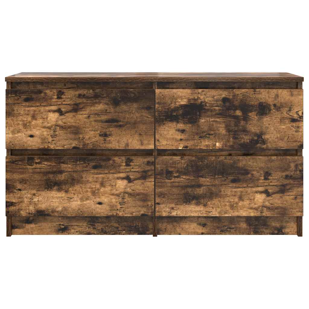 Comodă TV, stejar fumuriu, 100x35x54 cm, lemn compozit GartenMobel Dekor