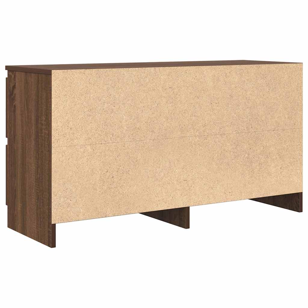 Comodă TV, stejar maro, 100x35x54 cm, lemn prelucrat GartenMobel Dekor