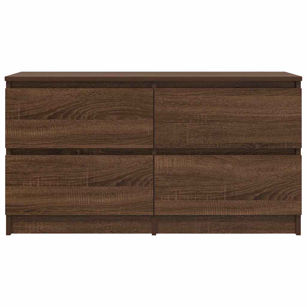 Comodă TV, stejar maro, 100x35x54 cm, lemn prelucrat GartenMobel Dekor