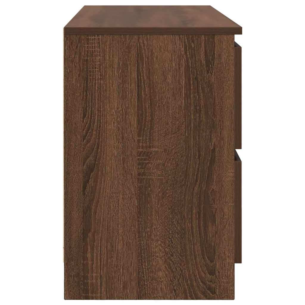 Comodă TV, stejar maro, 100x35x54 cm, lemn prelucrat GartenMobel Dekor