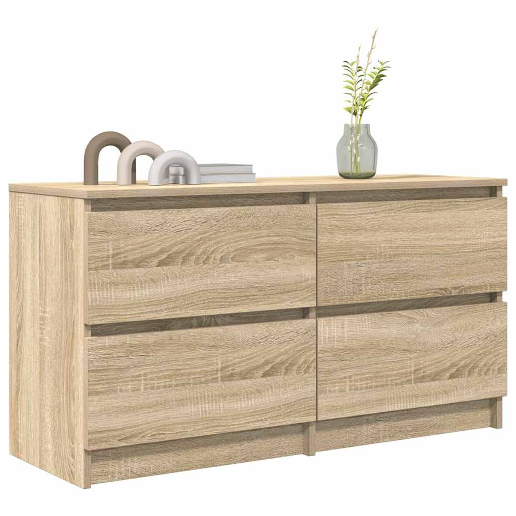 Comodă TV, stejar sonoma, 100x35x54 cm, lemn prelucrat GartenMobel Dekor