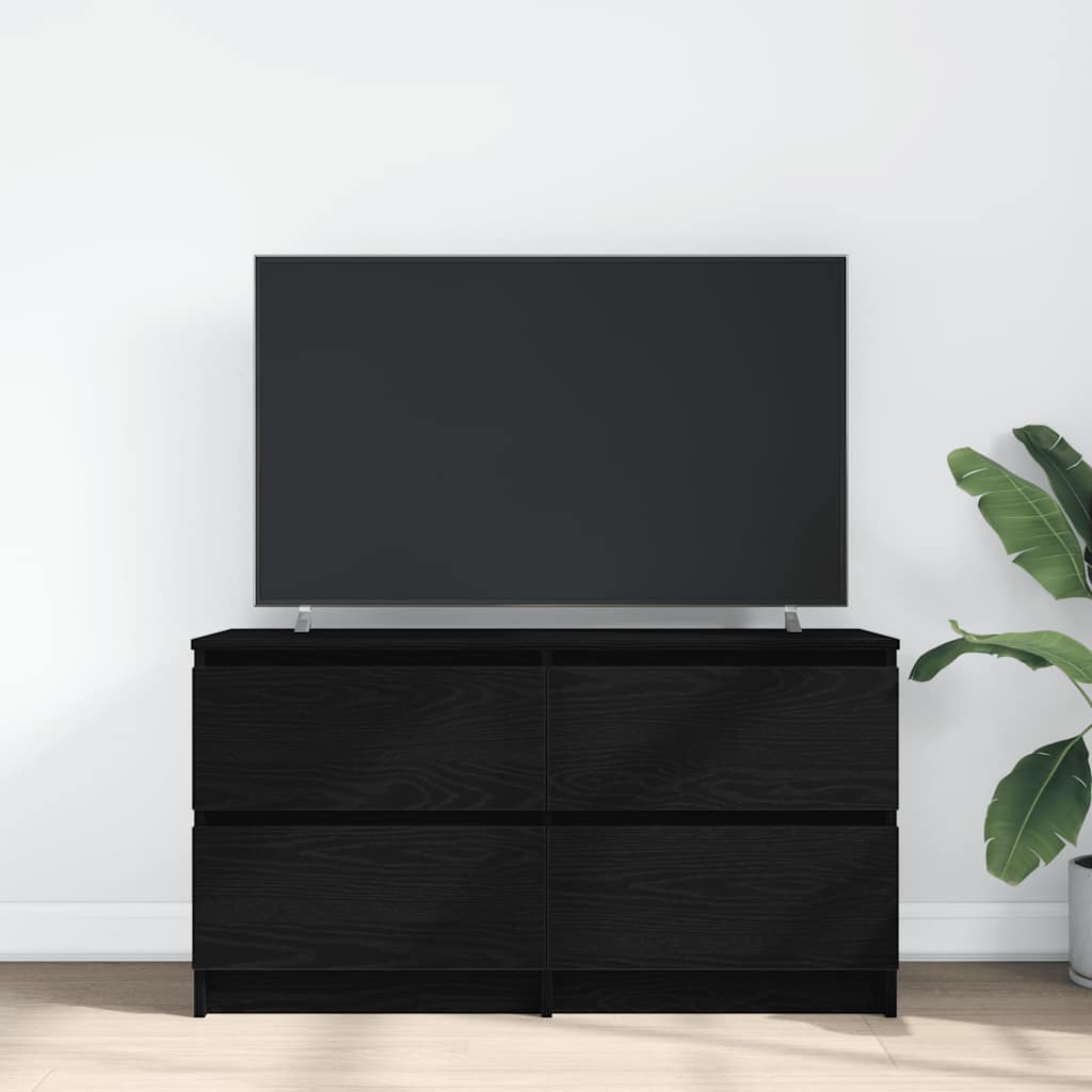 Dulap TV, negru, 100x35x54 cm, lemn prelucrat GartenMobel Dekor