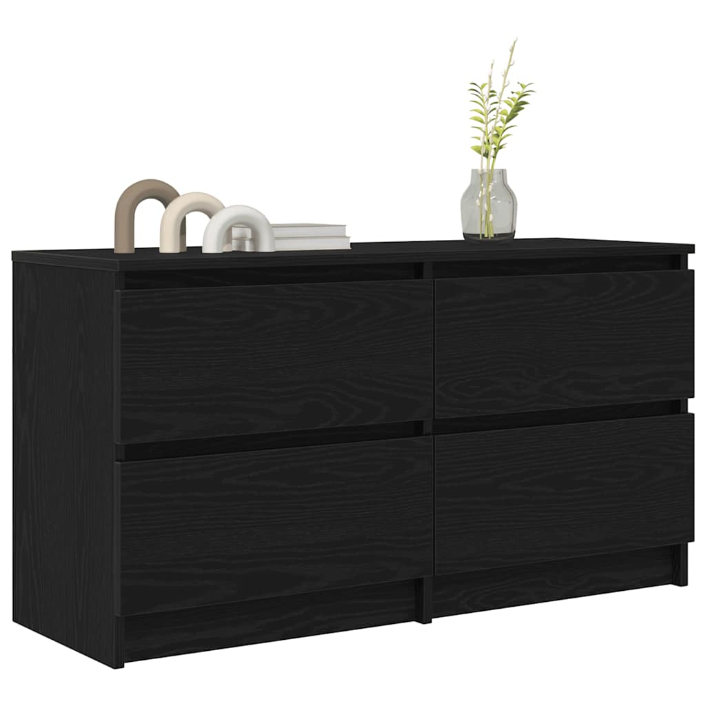 Dulap TV, negru, 100x35x54 cm, lemn prelucrat GartenMobel Dekor
