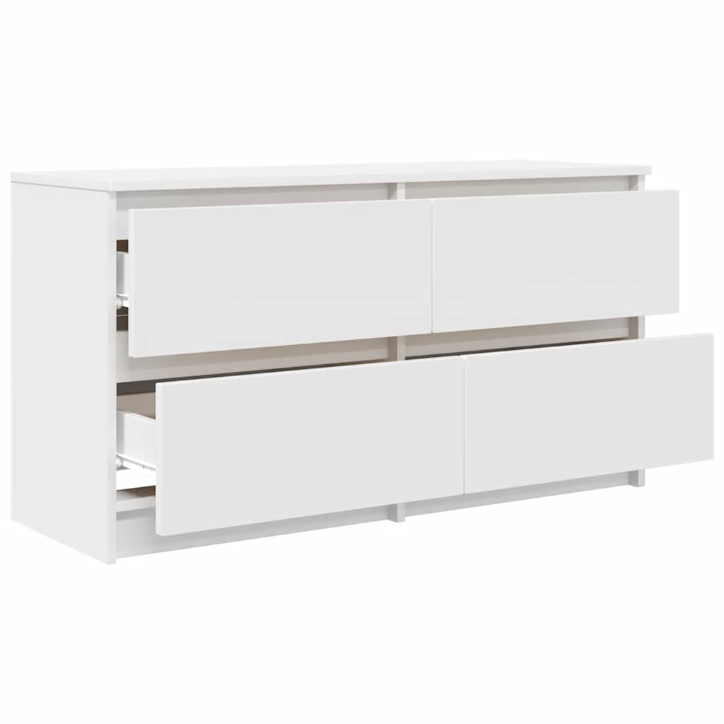 Dulap TV alb 100x35x54 cm lemn prelucrat GartenMobel Dekor