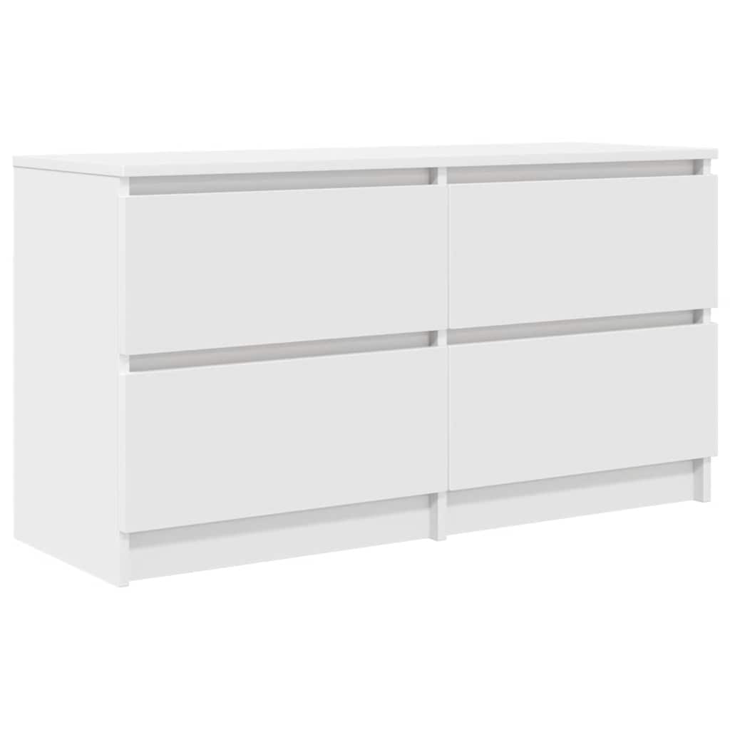 Dulap TV alb 100x35x54 cm lemn prelucrat GartenMobel Dekor