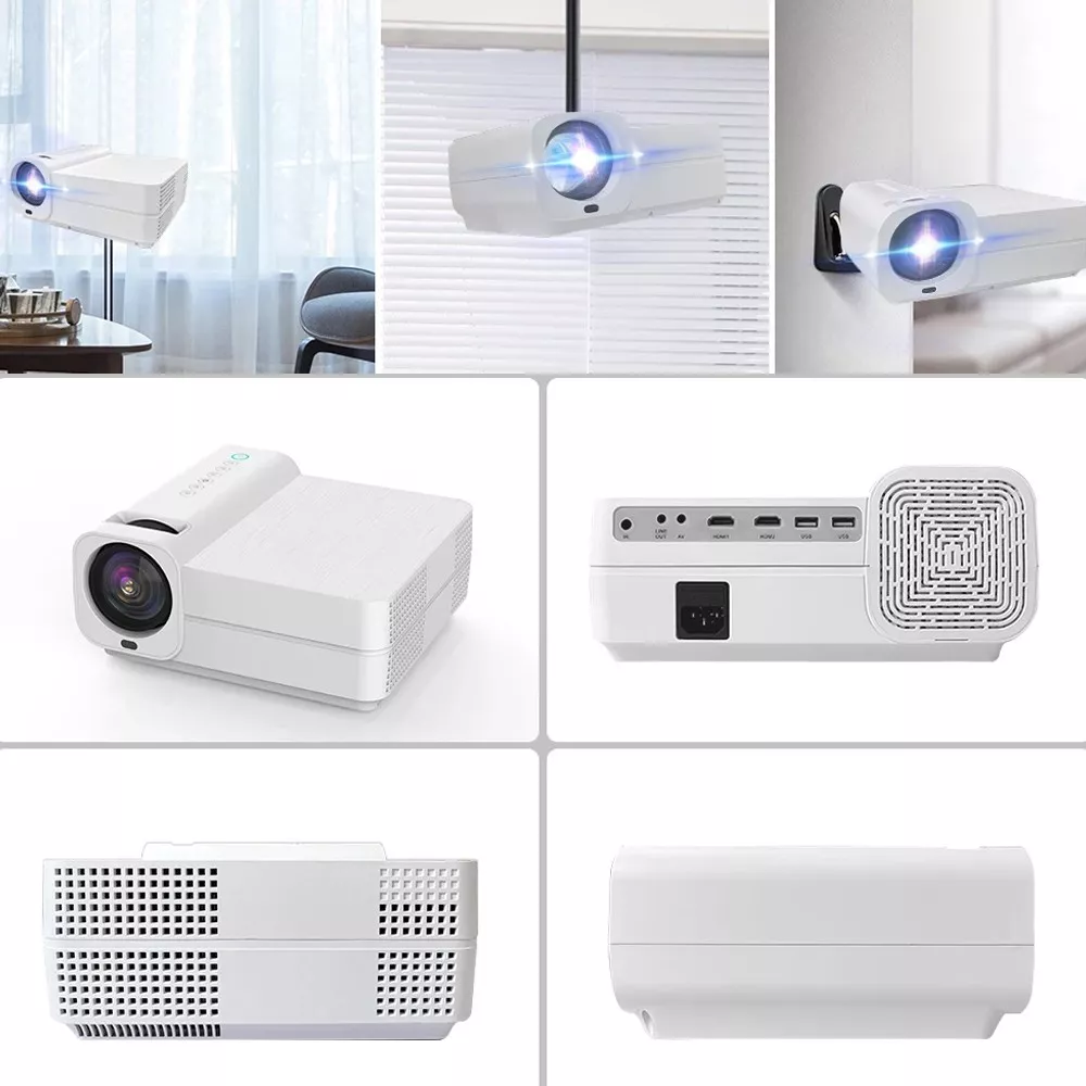 Video proiector 4k wifi home theater, google play, hdmi, usb, 7000 lm, av, micro sd, telecomanda MultiMark GlobalProd