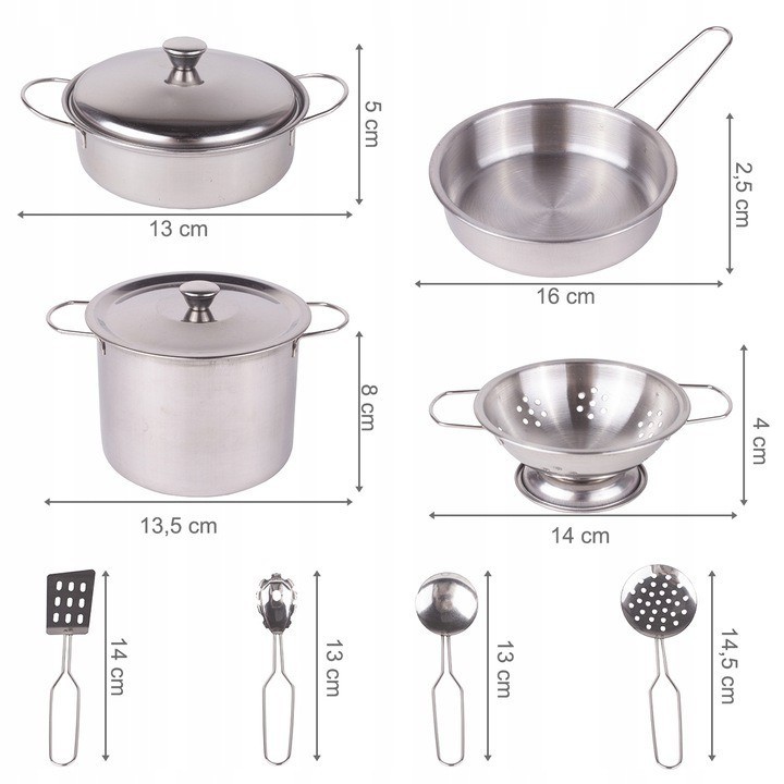 Set accesorii bucatarie pentru copii, sort, vase si ustensile de gatit, 12 elemente MultiMark GlobalProd