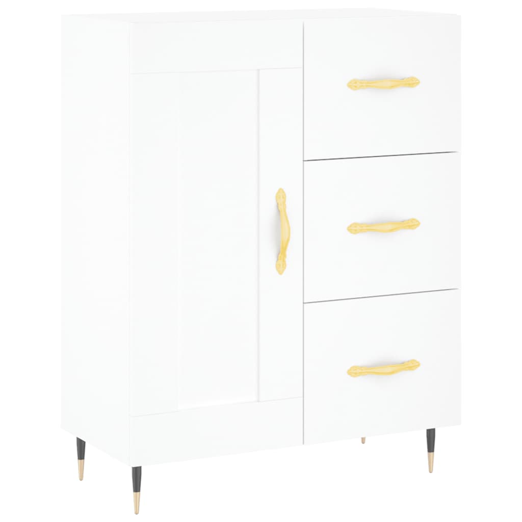 Dulap înalt, alb, 69,5x34x180 cm, lemn compozit GartenMobel Dekor