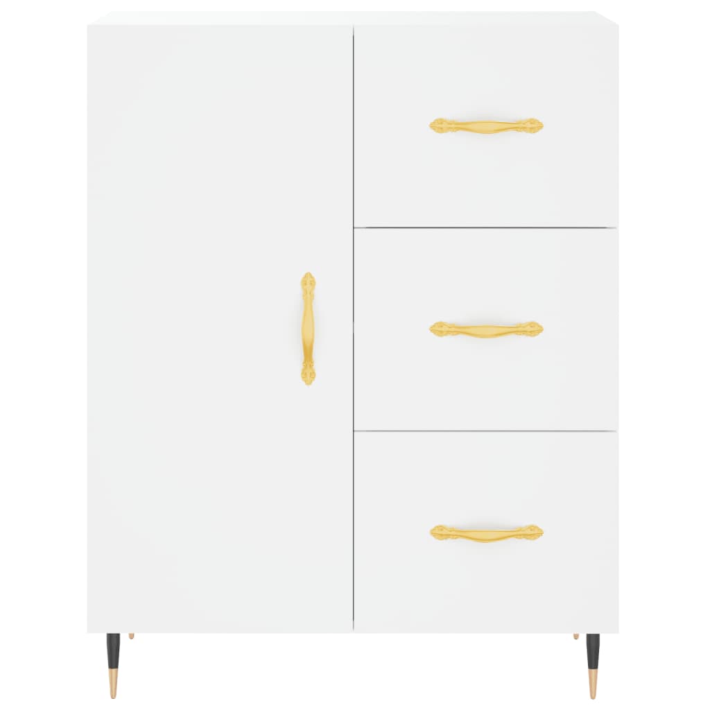 Dulap înalt, alb, 69,5x34x180 cm, lemn compozit GartenMobel Dekor