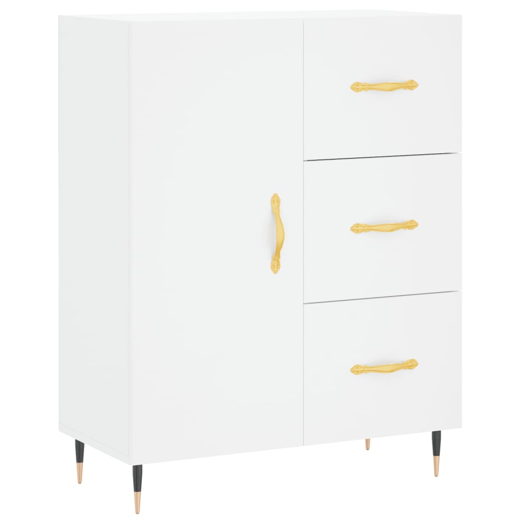 Dulap înalt, alb, 69,5x34x180 cm, lemn compozit GartenMobel Dekor