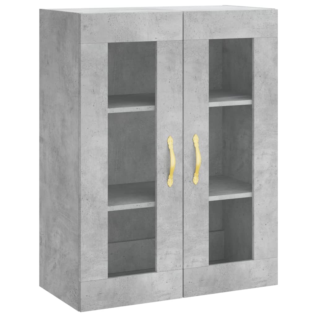 Dulap înalt, gri beton, 69,5x34x180, lemn compozit GartenMobel Dekor