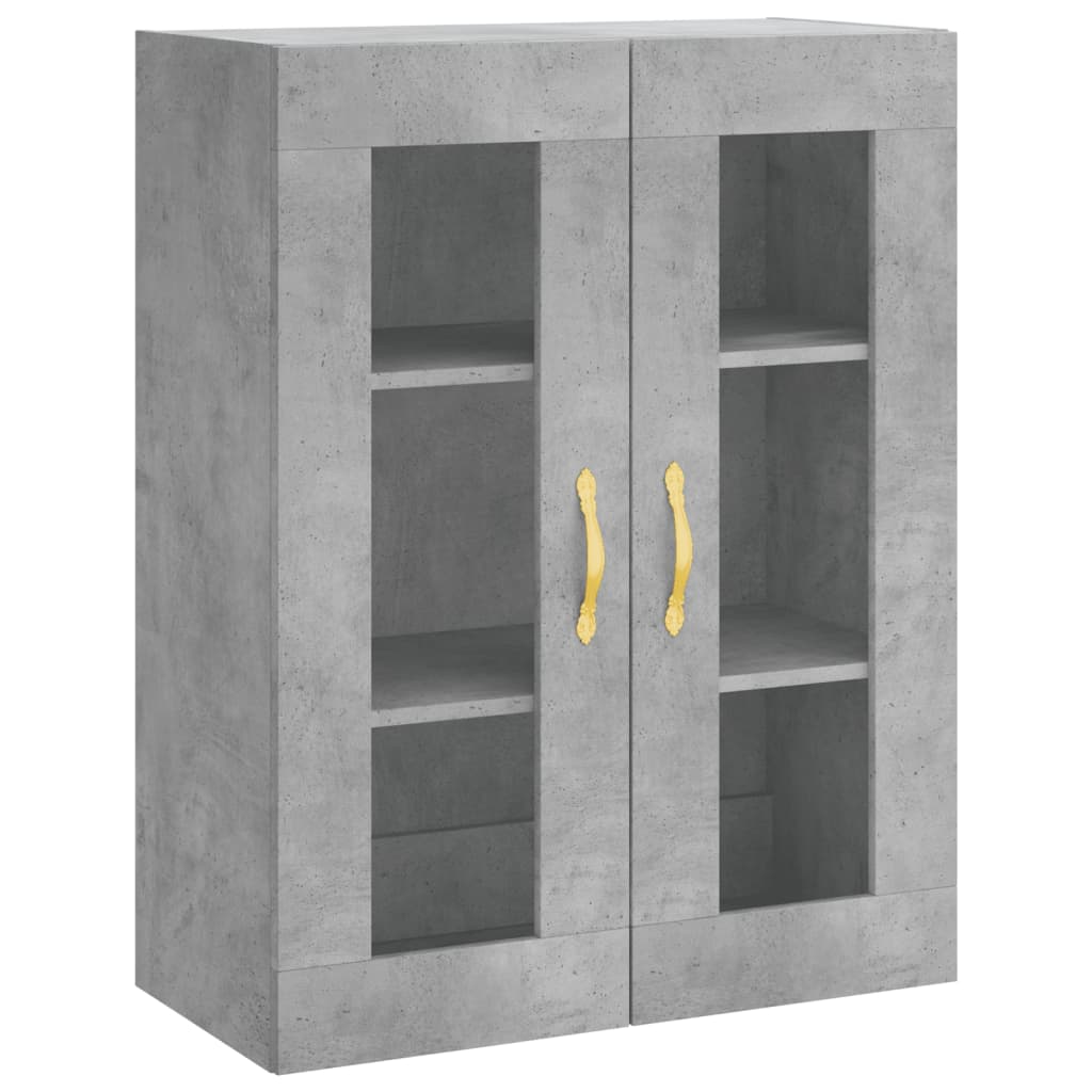 Dulap înalt, gri beton, 69,5x34x180, lemn compozit GartenMobel Dekor