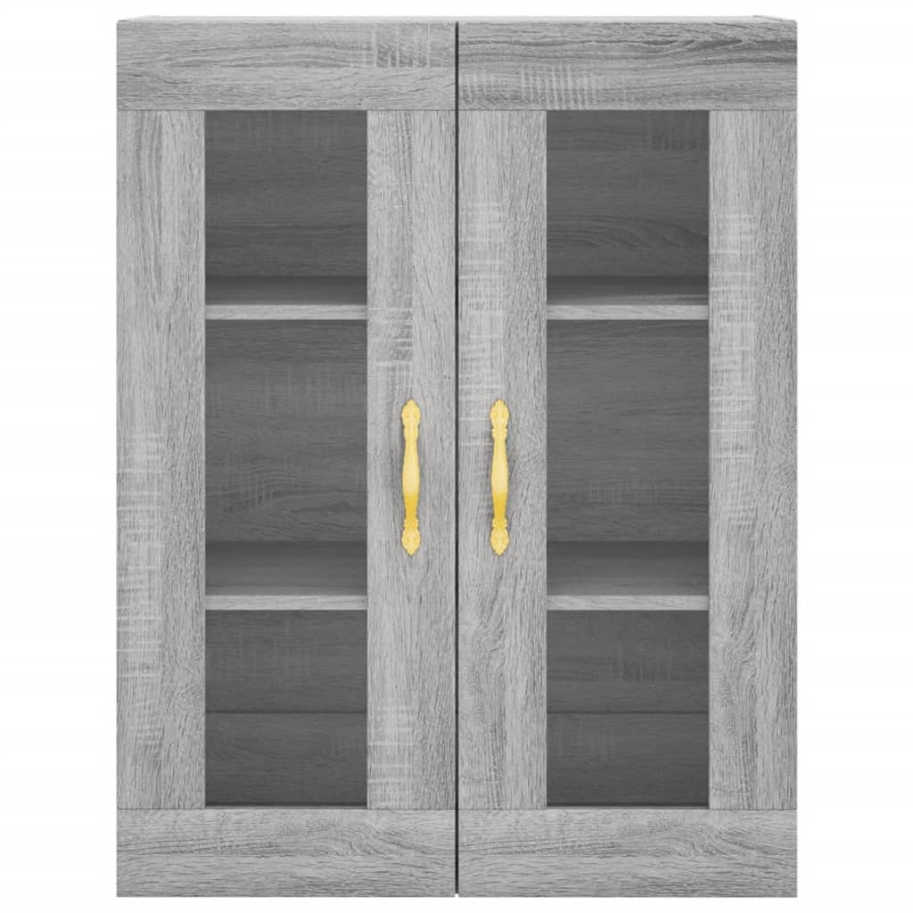 Dulap înalt, gri sonoma, 69,5x34x180 cm, lemn compozit GartenMobel Dekor