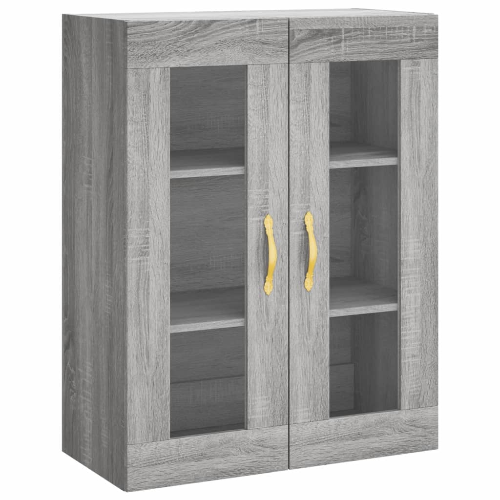 Dulap înalt, gri sonoma, 69,5x34x180 cm, lemn compozit GartenMobel Dekor