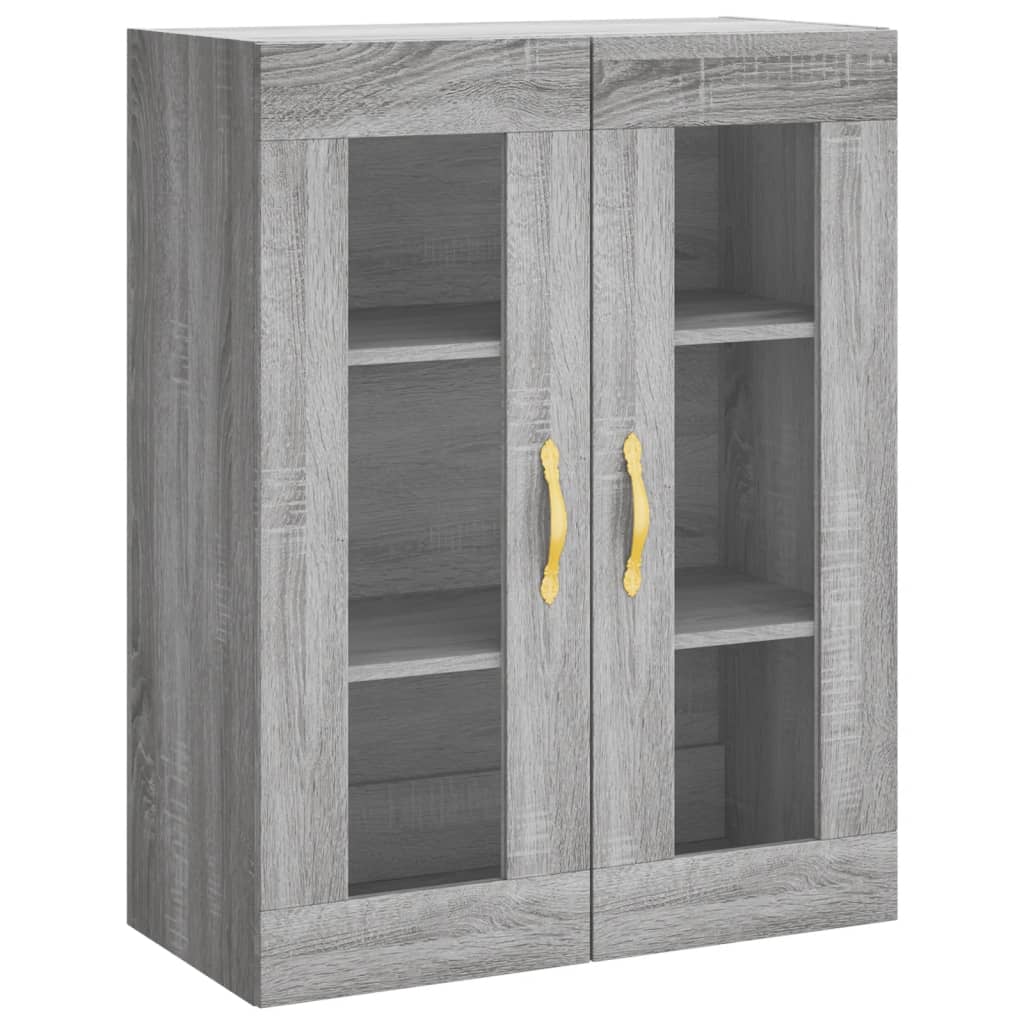 Dulap înalt, gri sonoma, 69,5x34x180 cm, lemn compozit GartenMobel Dekor
