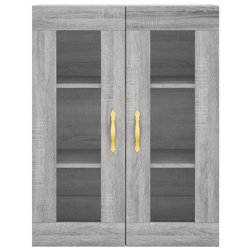 Dulap înalt, gri sonoma, 69,5x34x180 cm, lemn compozit GartenMobel Dekor
