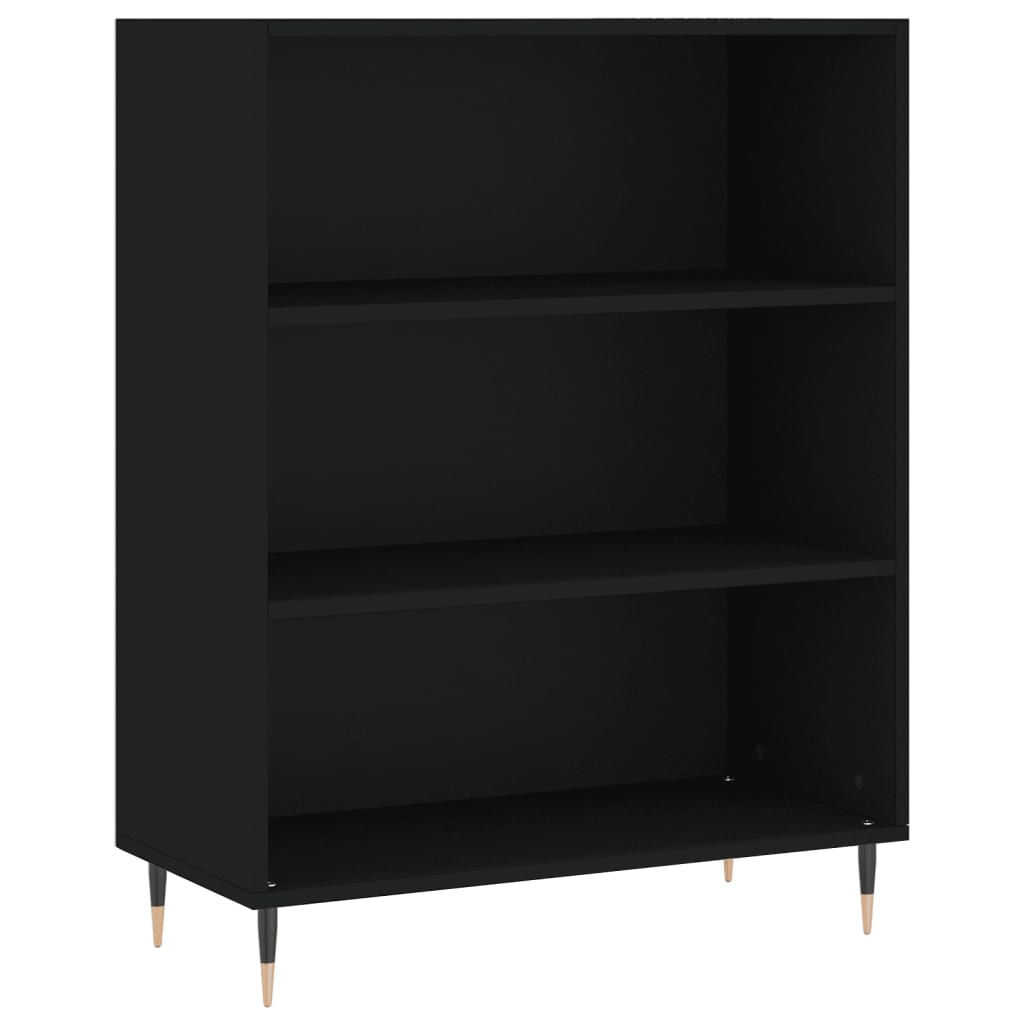 Dulap înalt, negru, 69,5x34x180 cm, lemn compozit GartenMobel Dekor