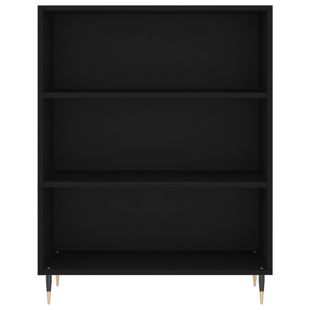 Dulap înalt, negru, 69,5x34x180 cm, lemn compozit GartenMobel Dekor