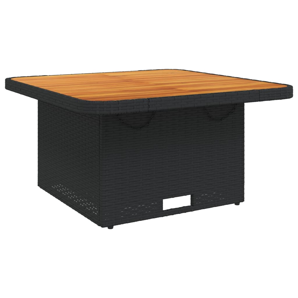 Set mobilier de grădină cu perne, 3 piese, negru, poliratan GartenMobel Dekor