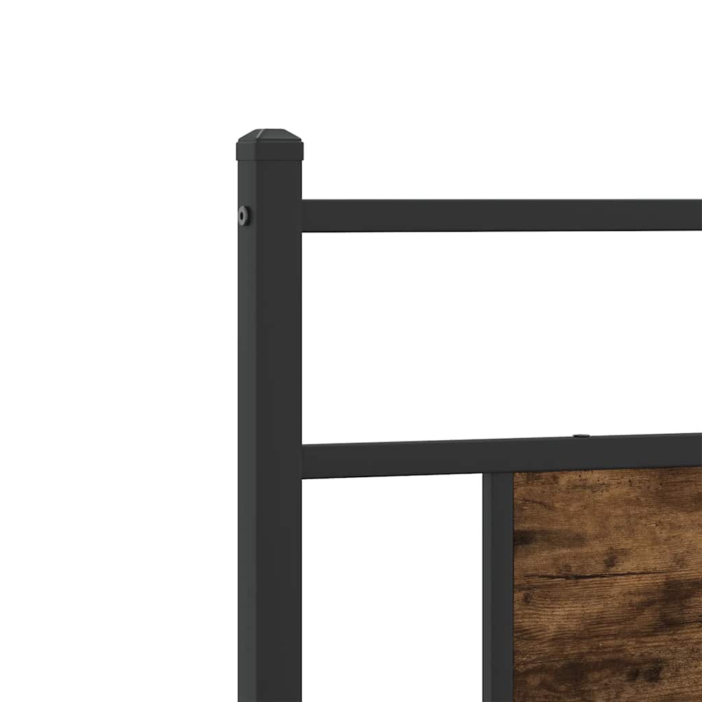 Cadru pat fără saltea stejar fumuriu, 90x190 cm, lemn prelucrat GartenMobel Dekor