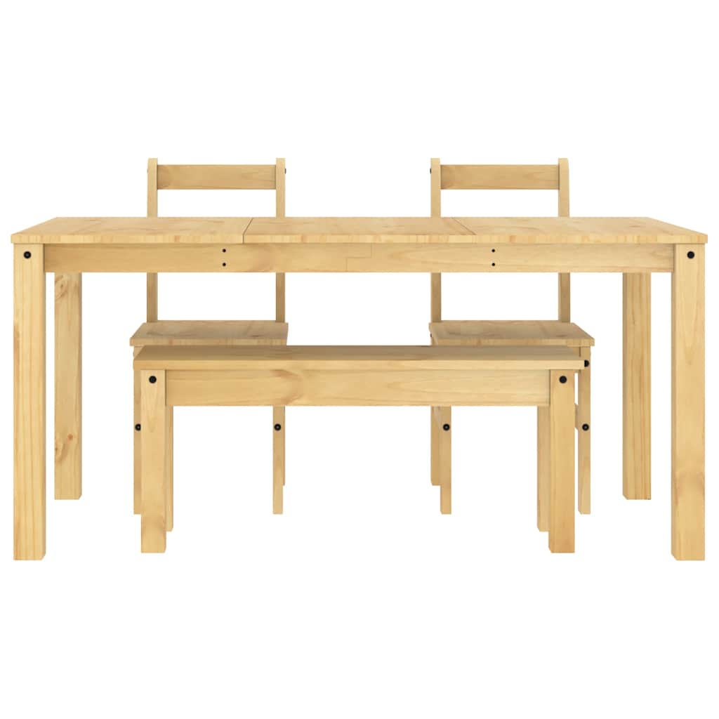 Set de sufragerie 4 piese „Panama” din lemn masiv de pin GartenMobel Dekor