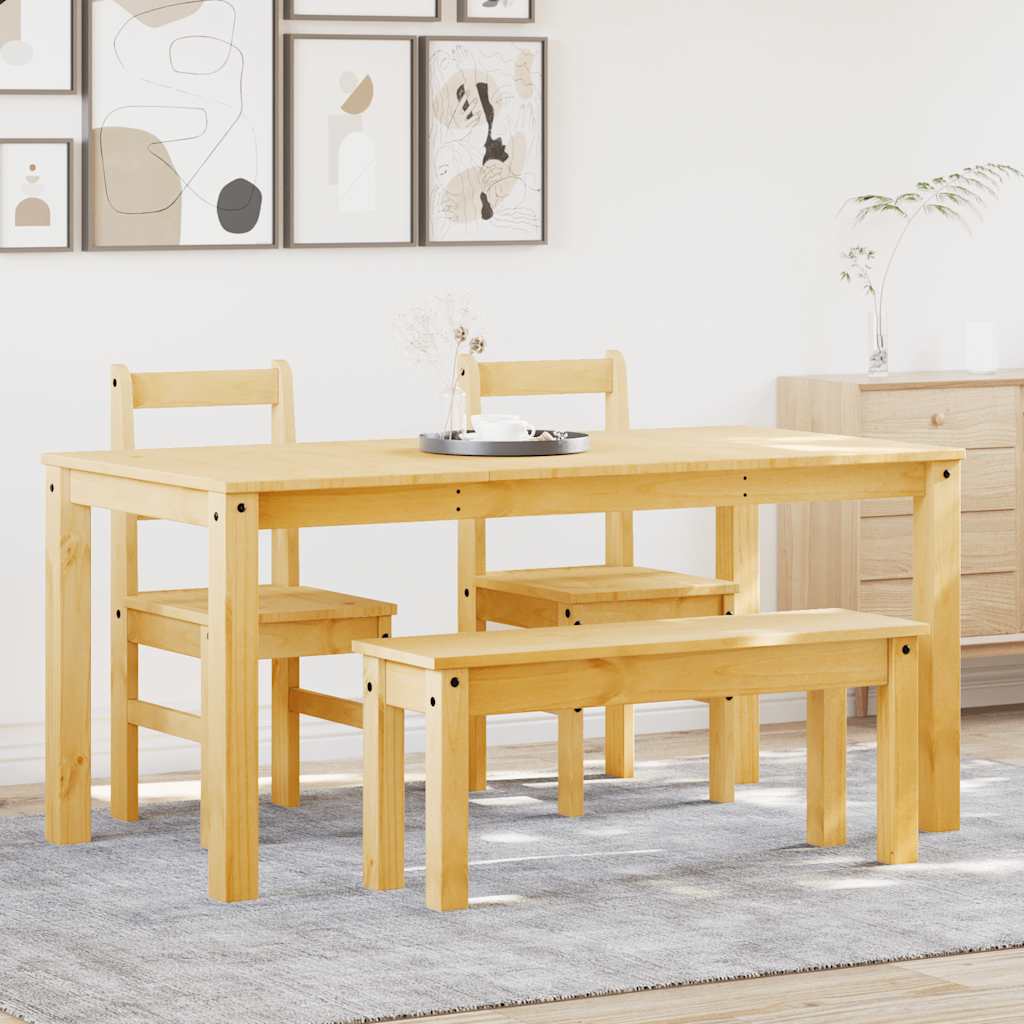 Set de sufragerie 4 piese „Panama” din lemn masiv de pin GartenMobel Dekor