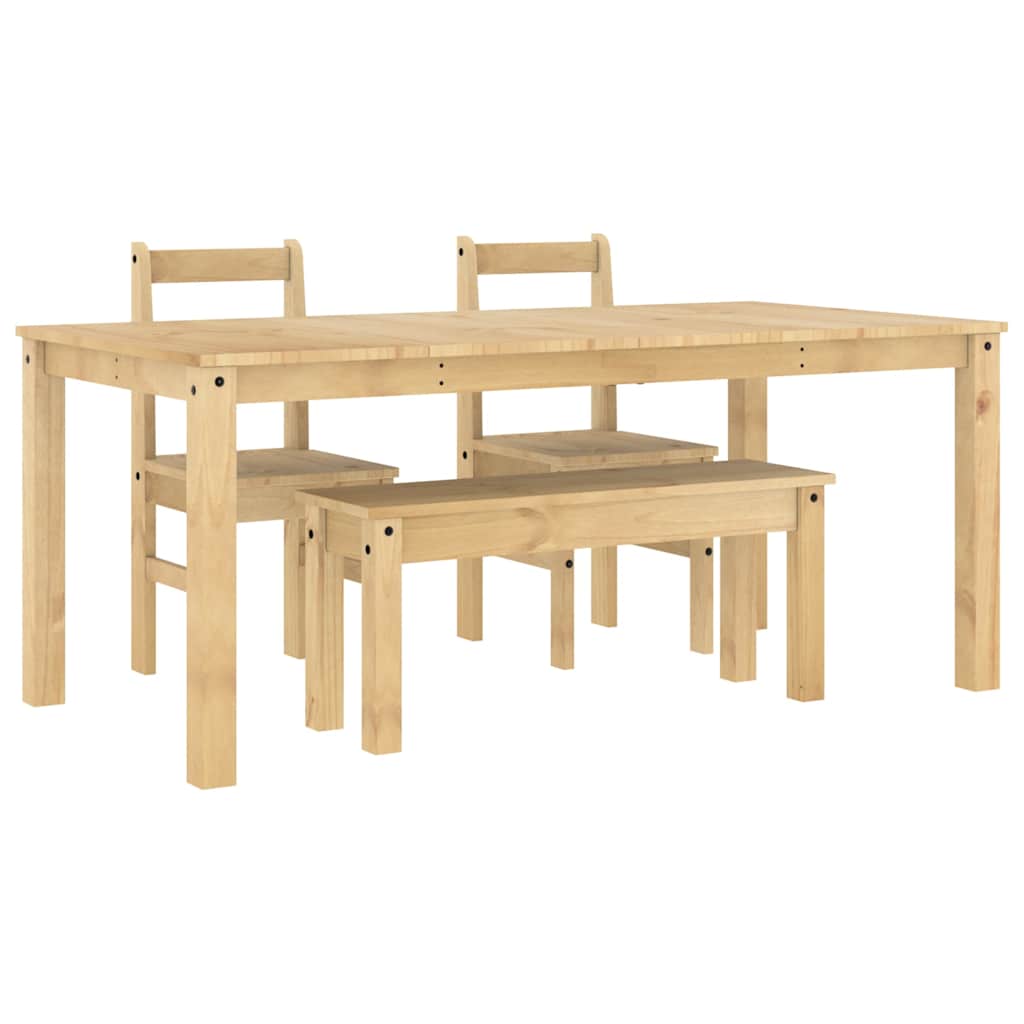 Set de sufragerie 4 piese „Panama” din lemn masiv de pin GartenMobel Dekor
