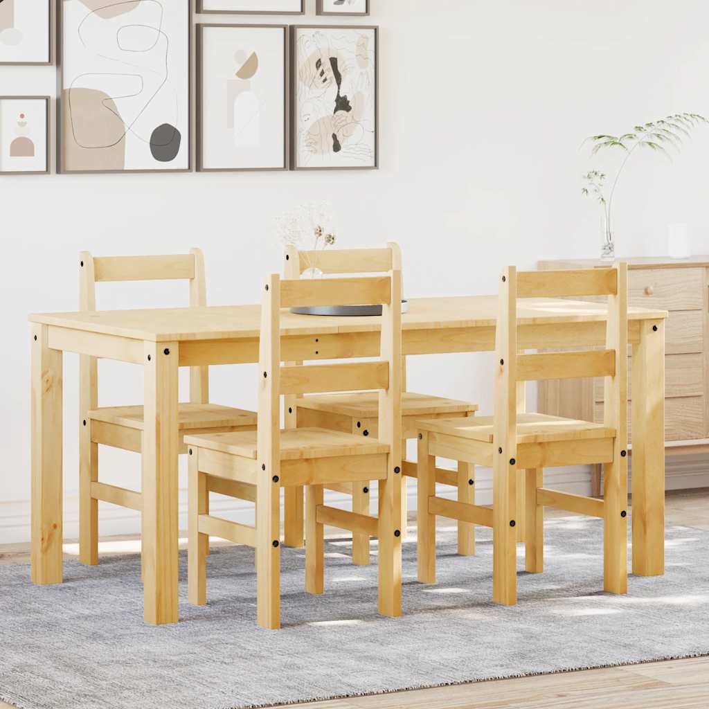 Set de sufragerie 5 piese „Panama” din lemn masiv de pin GartenMobel Dekor