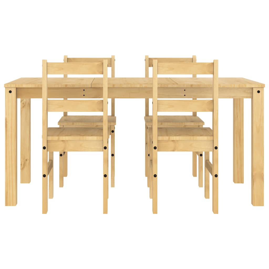 Set de sufragerie 5 piese „Panama” din lemn masiv de pin GartenMobel Dekor