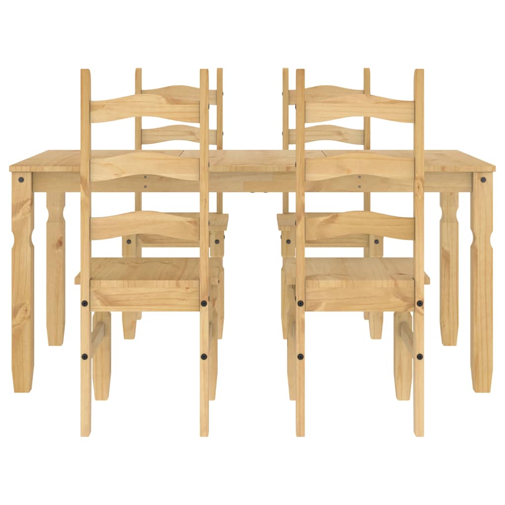 Set de sufragerie 5 piese „Panama” din lemn masiv de pin GartenMobel Dekor