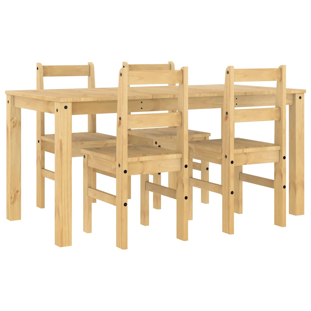 Set de sufragerie 5 piese „Panama” din lemn masiv de pin GartenMobel Dekor