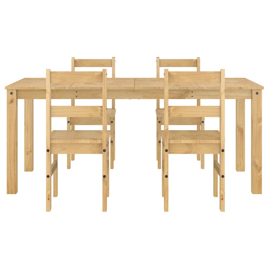Set de sufragerie 5 piese „Panama” din lemn masiv de pin GartenMobel Dekor