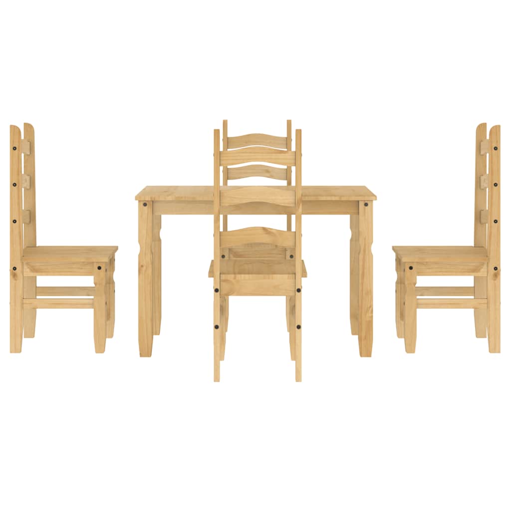 Set de sufragerie 5 piese „Panama” din lemn masiv de pin GartenMobel Dekor