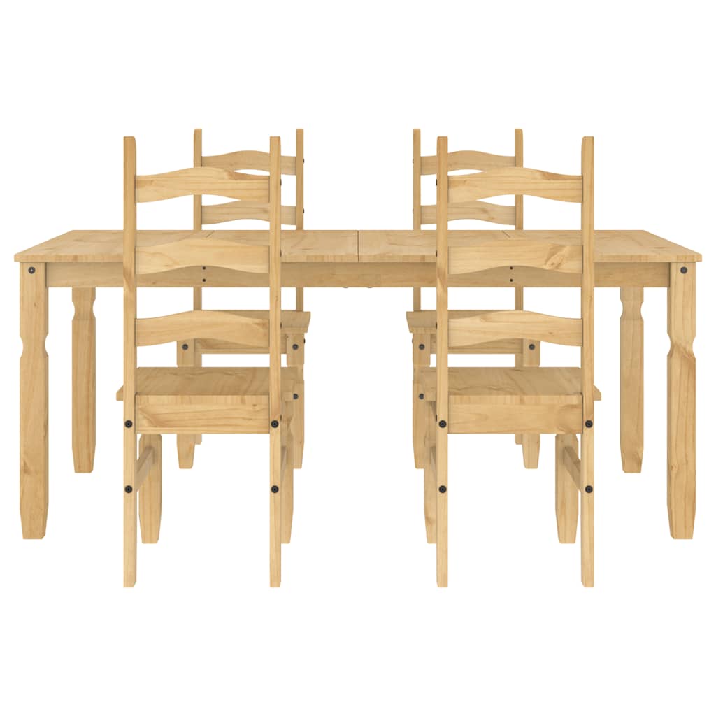 Set de sufragerie 5 piese „Panama” din lemn masiv de pin GartenMobel Dekor