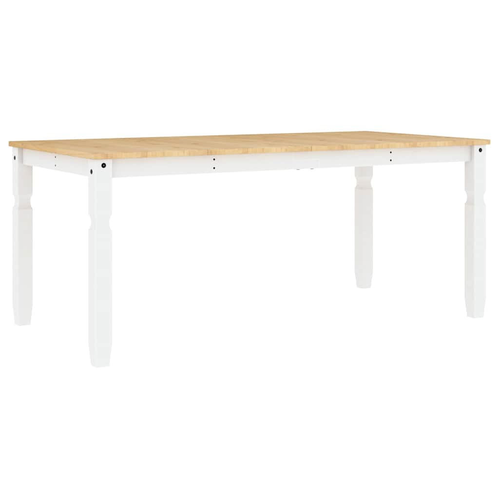 Set de sufragerie din 3 piese Panama din lemn masiv de pin alb GartenMobel Dekor