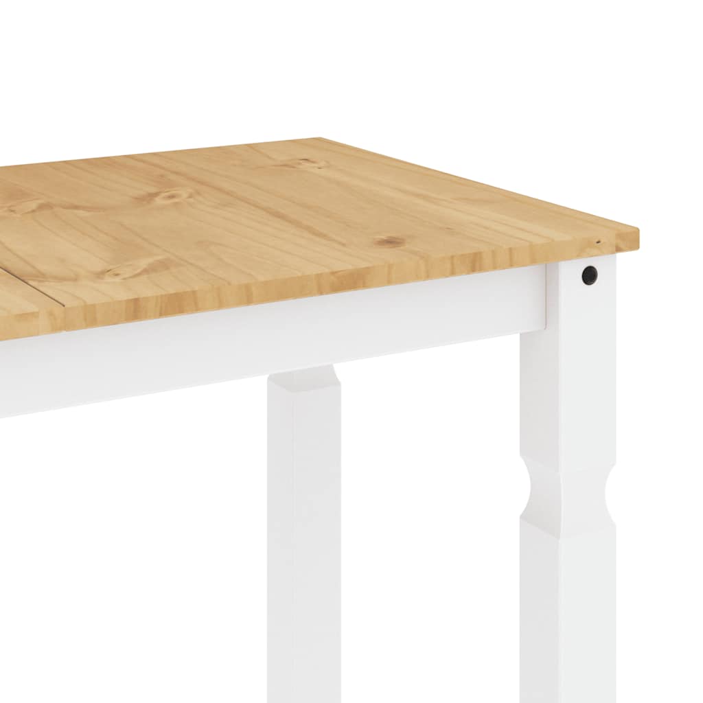 Set de sufragerie din 3 piese Panama din lemn masiv de pin alb GartenMobel Dekor