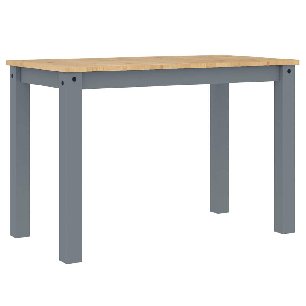 Set de sufragerie din 4 piese Panama din lemn masiv de pin gri GartenMobel Dekor